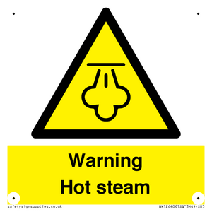 Warning Hot steam